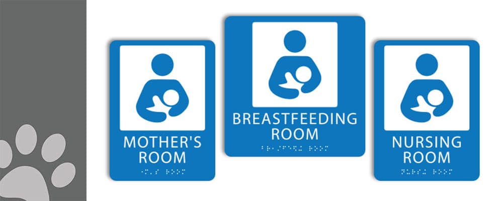 ca update lactation room requirements featured image 1000px 400px : alpha dog ada signs