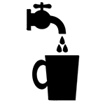 drinking water pictogram 150×150 1 : alpha dog ada signs