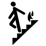 in case of fire pictogram 150×150 1 : alpha dog ada signs