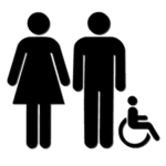 man woman pictograms handicap 300×300 1 : alpha dog ada signs