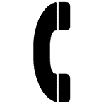 telephone pictogram 150×150 1 : alpha dog ada signs