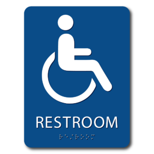 Unisex Bathroom Sign, Handicap Accessible