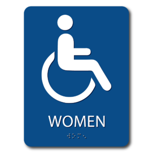 Women's Bathroom Sign - Alpha Dog ADA Signs