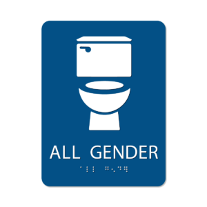 All Gender Bathroom Sign - Alpha Dog ADA Signs
