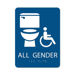 All Gender Bathroom Sign - Alpha Dog ADA Signs
