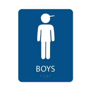 Boy's Bathroom Sign - Alpha Dog ADA Signs