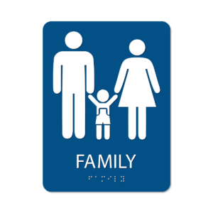 Family Bathroom Sign - Alpha Dog ADA Signs