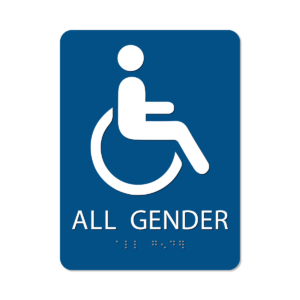 All Gender Bathroom Sign - Alpha Dog ADA Signs