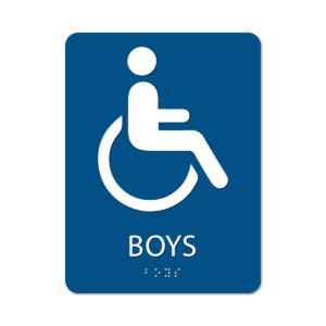 Boy's Bathroom Sign - Alpha Dog ADA Signs