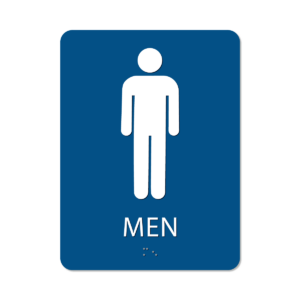 Men's Bathroom Sign - Alpha Dog ADA Signs