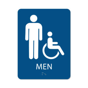 Men's Bathroom Sign - Alpha Dog ADA Signs