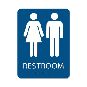 Unisex Bathroom Sign - Alpha Dog ADA Signs