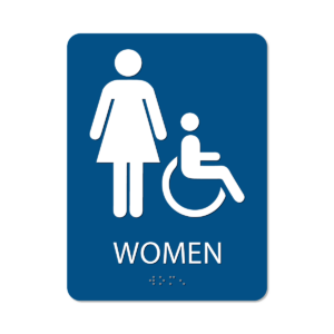 Women's Bathroom Sign - Alpha Dog ADA Signs