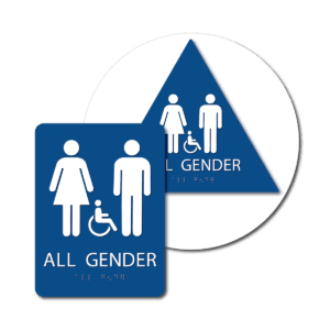 All Gender Bathroom Signs
