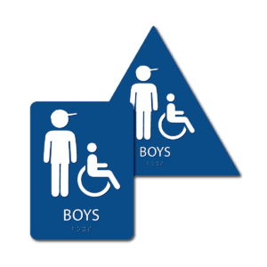 Boy's Bathroom Signs