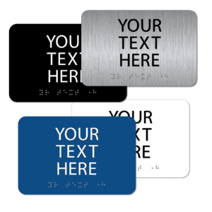 Custom Braille Sign - 4"x 6"