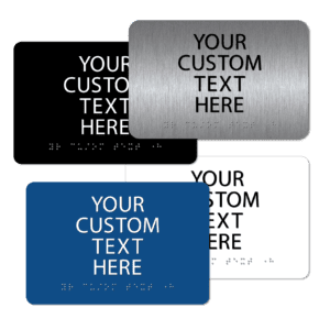 Custom Braille Sign - 6"x 9"