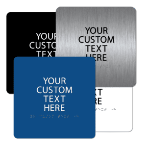 Custom Braille Sign - 8"x 8"