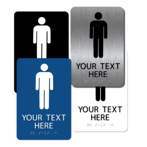 collage mens restroom signs cm96 : alpha dog ada signs