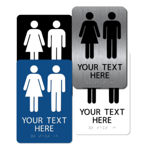 collage unisex restroom signs cu96 : alpha dog ada signs