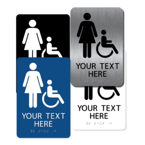 collage womens handicap restroom signs cwi96 : alpha dog ada signs