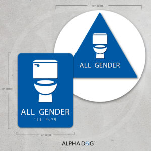 Alternative view of All Gender Bathroom Sign Bundle