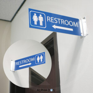 Corridor Bathroom Signs