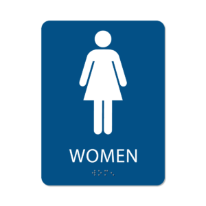Women's Bathroom Sign - Alpha Dog ADA Signs
