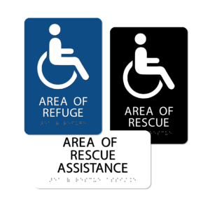 Area of Refuge / Rescue Signs